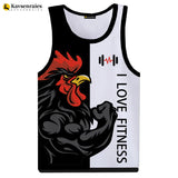 Men's Love Fitness Tank Top - 3D Printed Tank Tops 