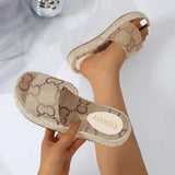 Plum Embroidery Sponge Bottom Casual Fashion Women's Slides