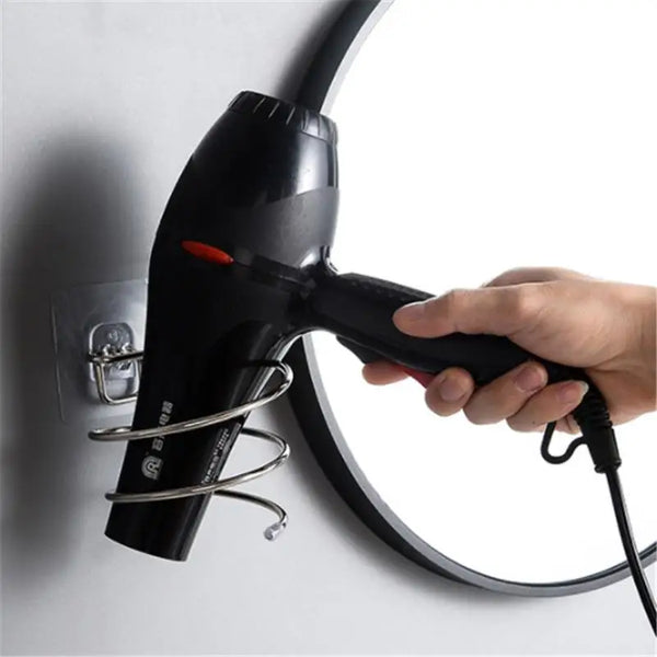 New Spiral Wall Mounted Hair Dryer Storage