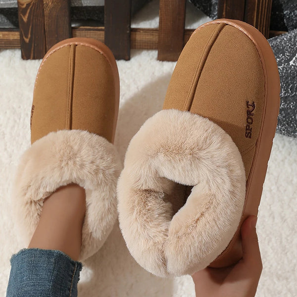 Pink Faux Fur Winter Boots