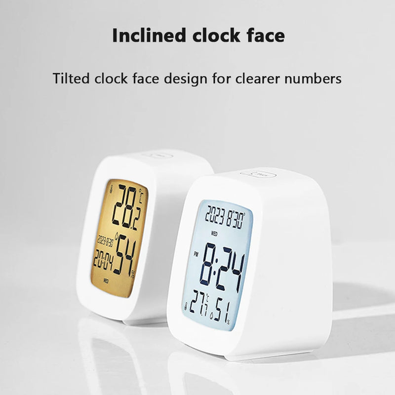 LED Alarm Clock with Backlight and Temperature/Humidity Monitor