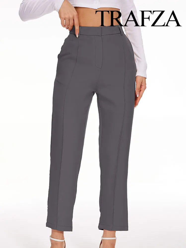 Slim Fit Pencil Capri Pants