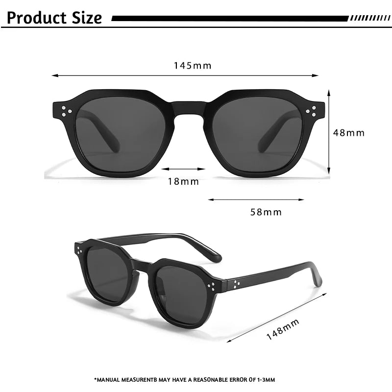 Retro Polarized Sunglasses - Ultralight TR90 Frame Polygon