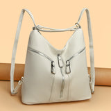 Soft Leather Backpack - Shoulder Crossbody Bag