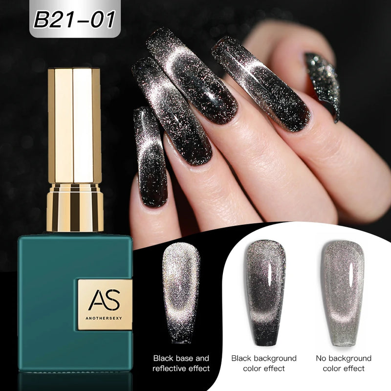 9D Cat Eye Gel Nail Polish - Magnetic Galaxy Effect Nail Gel