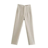 Slim Fit Pencil Capri Pants