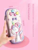 Unicorn Stain-Resistant Pink Pencil Case