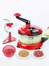 Manual Multifunctional Vegetable-Cutting Machine – Mincer, Shredder, Crusher, and Puree Maker