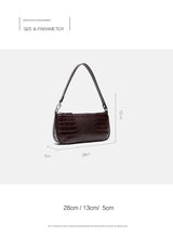 Kendall Retro Crocodile Pattern Socialite Underarm Bag