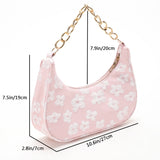 Flower Print Chain Purse