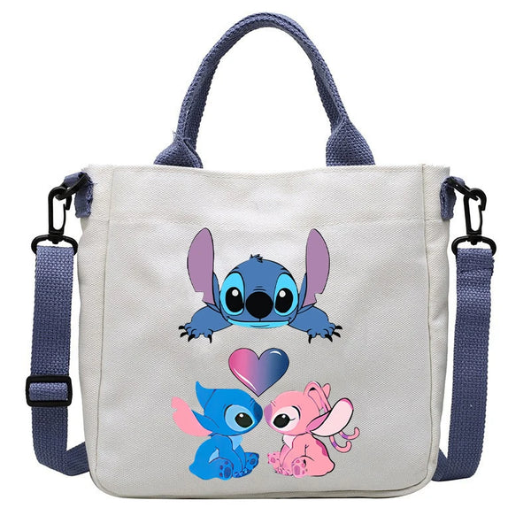 Anime Disney Stitch Canvas Bag - Pencil Bag - Crossbody Bag