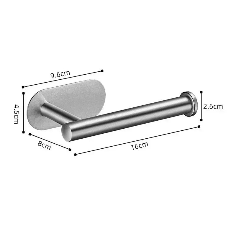 Stainless Steel Toilet Roll Holder - Self-Adhesive