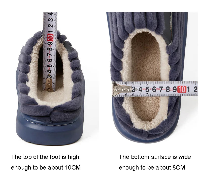 Autumn and Winter Men's Thick Warm Slippers