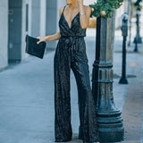 Sequin Embroidery Jumpsuit