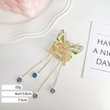 Butterfly Pearl Tassel Hairpin