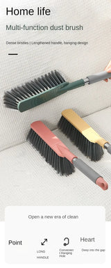 Household Long Handle Bed Brush - Soft Bristle Sweeping Brush for Dust & Hair Removal