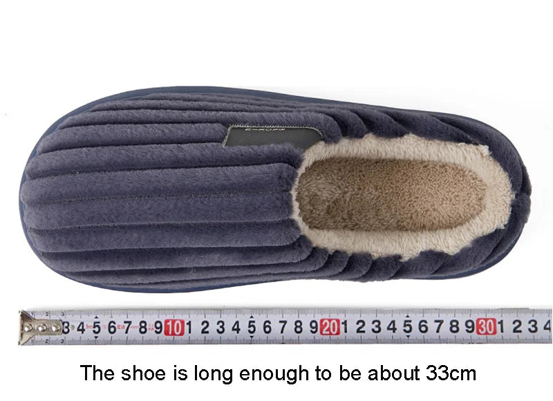 Autumn and Winter Men's Thick Warm Slippers