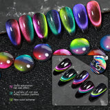 9D Cat Eye Gel Nail Polish - Magnetic Galaxy Effect Nail Gel