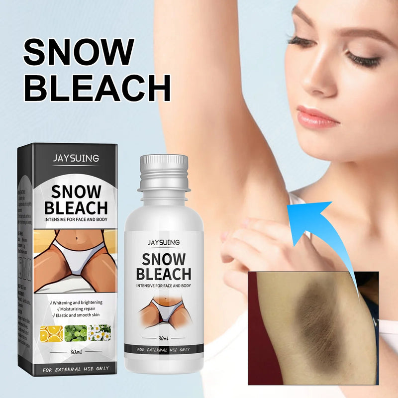 30ml Snow Bleach Frost Desalination Melanin Brightening Skincare for Underarms, Thighs, and Joints