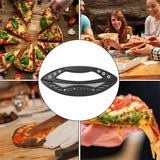 Semi-Circular Pizza Cutter with Protective Cover