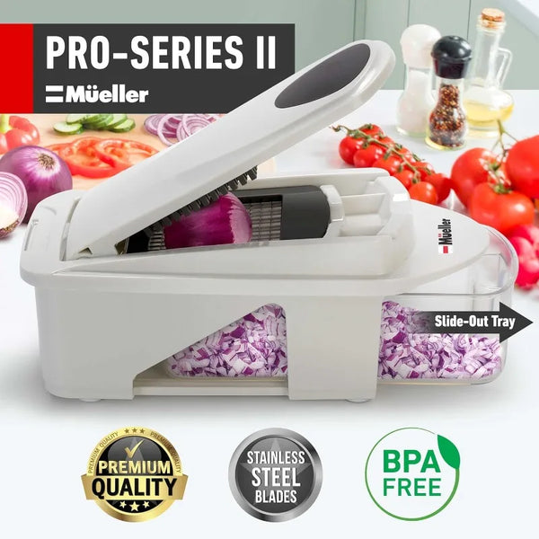 Mueller Pro-Series 12-Blade All-in-One Mandoline Slicer & Food Chopper