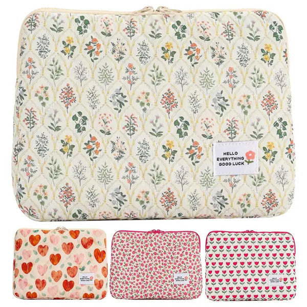 Cute Flower Laptop Sleeve - 14 inch Notebook