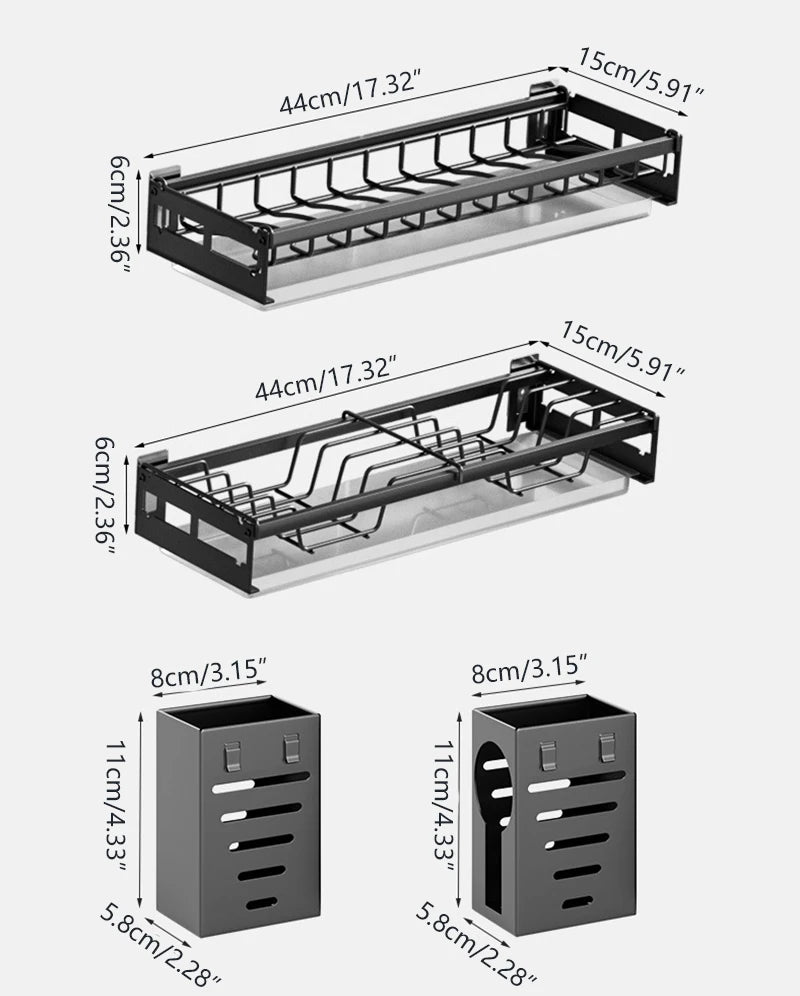 Wall-mounted Multifunction Holder