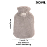 2000ml Hot Water Bag with Plush Cover