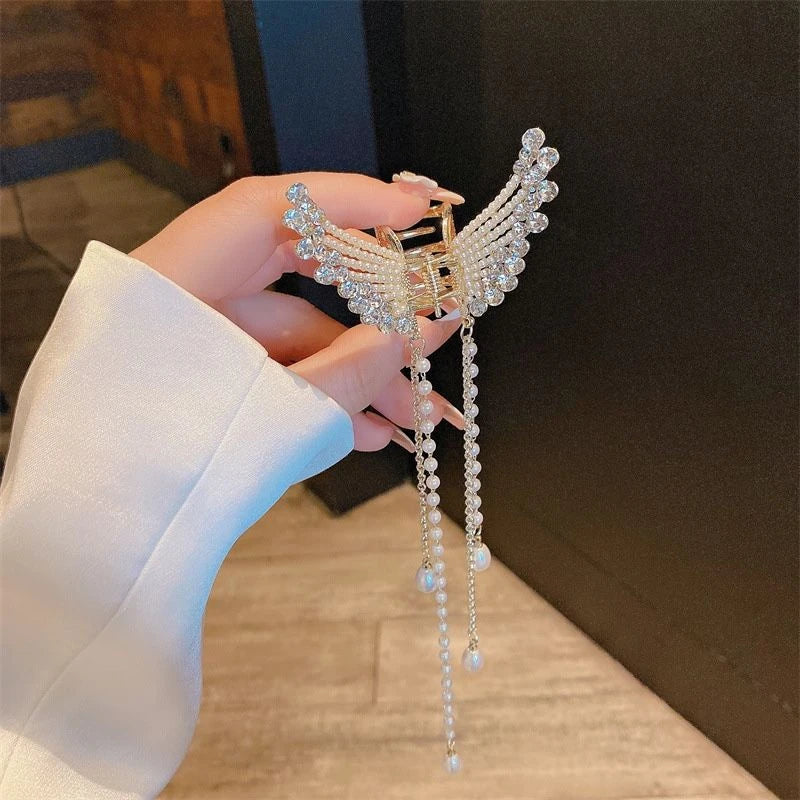 Butterfly Pearl Tassel Hairpin