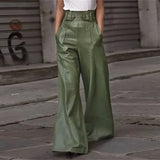 High Waist Wide Leg Vintage Autumn Pleated Pants