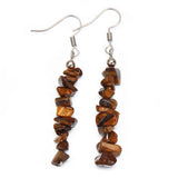 Natural Tumbled Stone Dangle Earrings