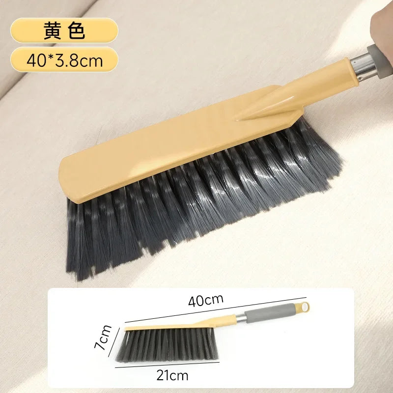 Household Long Handle Bed Brush - Soft Bristle Sweeping Brush for Dust & Hair Removal