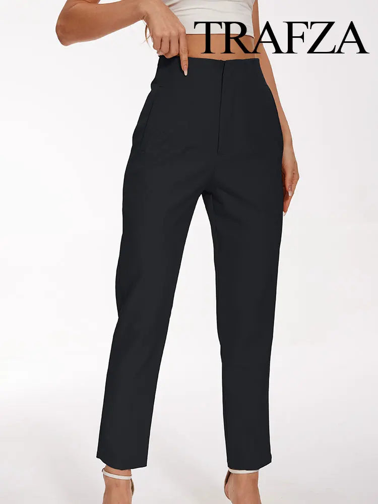 Slim Fit Pencil Capri Pants