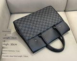 Business Gingham Horizontal Abrasion Resistant Handbag