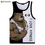 Men's Love Fitness Tank Top - 3D Printed Tank Tops 