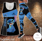 Disney Stitch  Hollow Vest + Leggings Yoga Suit