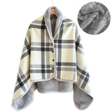 Thick Plaid Blanket – Warm Winter Wearable Blanket