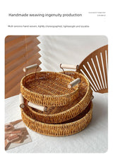 Afternoon Tea Dessert Cake Rattan Basket Fruit Plate