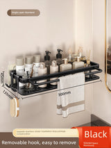 Punch-Free Toilet Sink Wall-Mounted Storage Rack