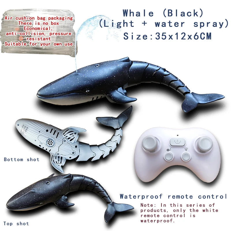 Robot Whale Shark Toy  - Remote Control Swimming Shark