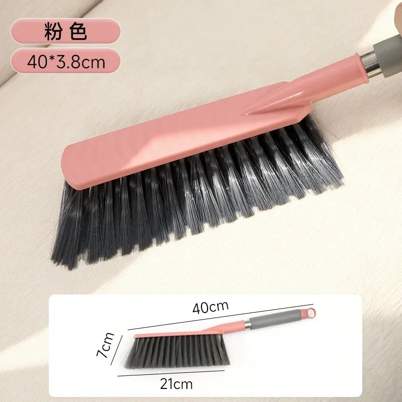 Household Long Handle Bed Brush - Soft Bristle Sweeping Brush for Dust & Hair Removal