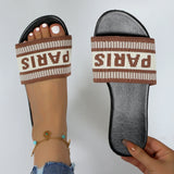 Ladies Casual Slides - Women's Beach Slippers Flats