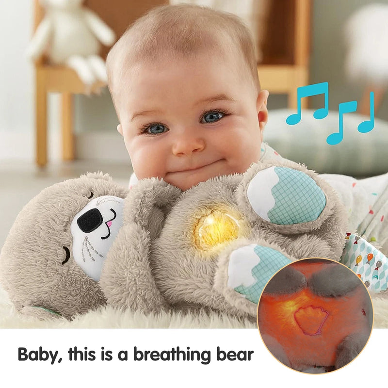 Baby Soothing Otter Plush Sleeping Companion