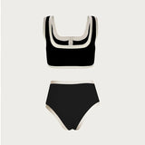 Ribbed Two-piece Bathing Suits - Summer Bikini Set