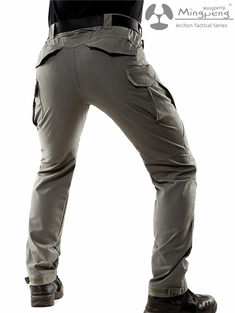 Mens Waterproof Elastic Multi-Functional Outdoor Cargo Pants