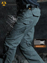 Mens Waterproof Elastic Multi-Functional Outdoor Cargo Pants