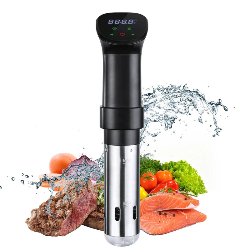 1800W Waterproof Vacuum Sous Vide Cooker - Immersion Circulator with LED Digital Display