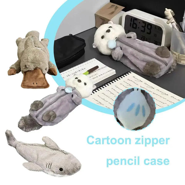 Animal Whale Shark Cute Plush Pencil Cases