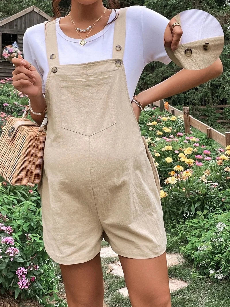 Fashion Maternity Suspender Jumpsuit