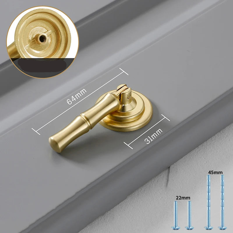 Gold Cabinet Pulls - Solid Zinc Alloy